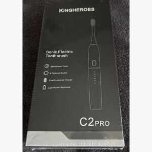 King Heroes C2 PRO Black Sonic Smart Timer Electric Toothbrush
